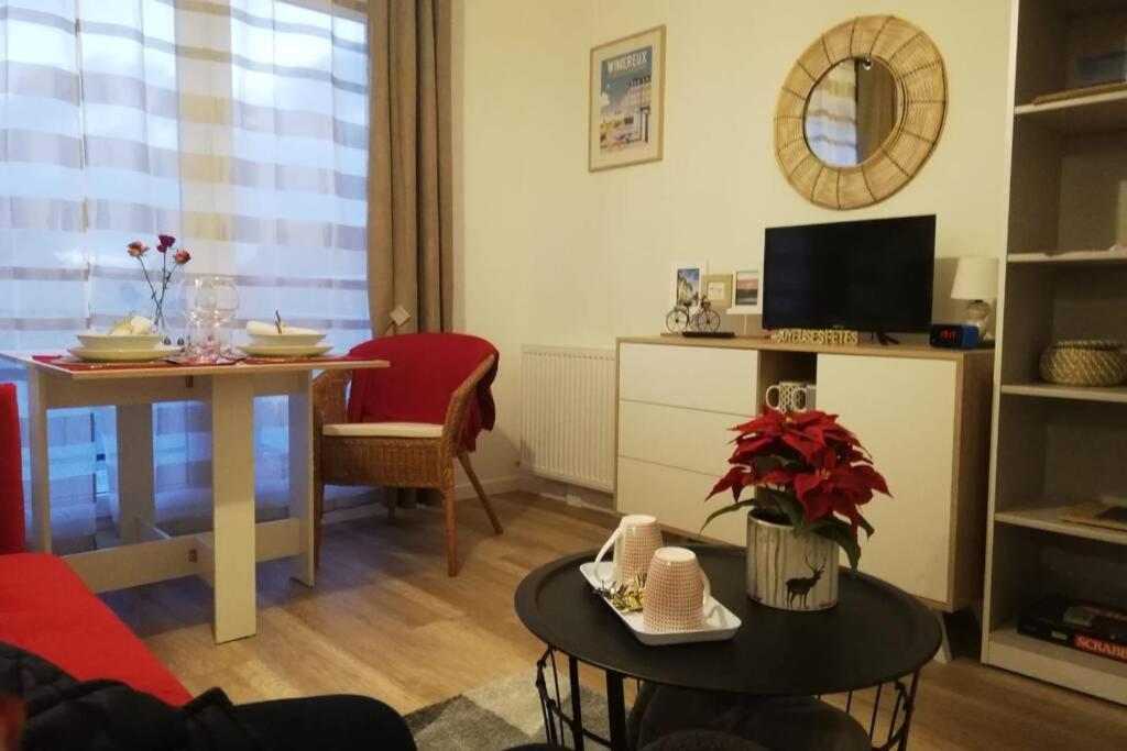 Studio Cosy Neuf Pres De La Mer,Balcon Et Parking Gratuit Wimereux Exteriör bild