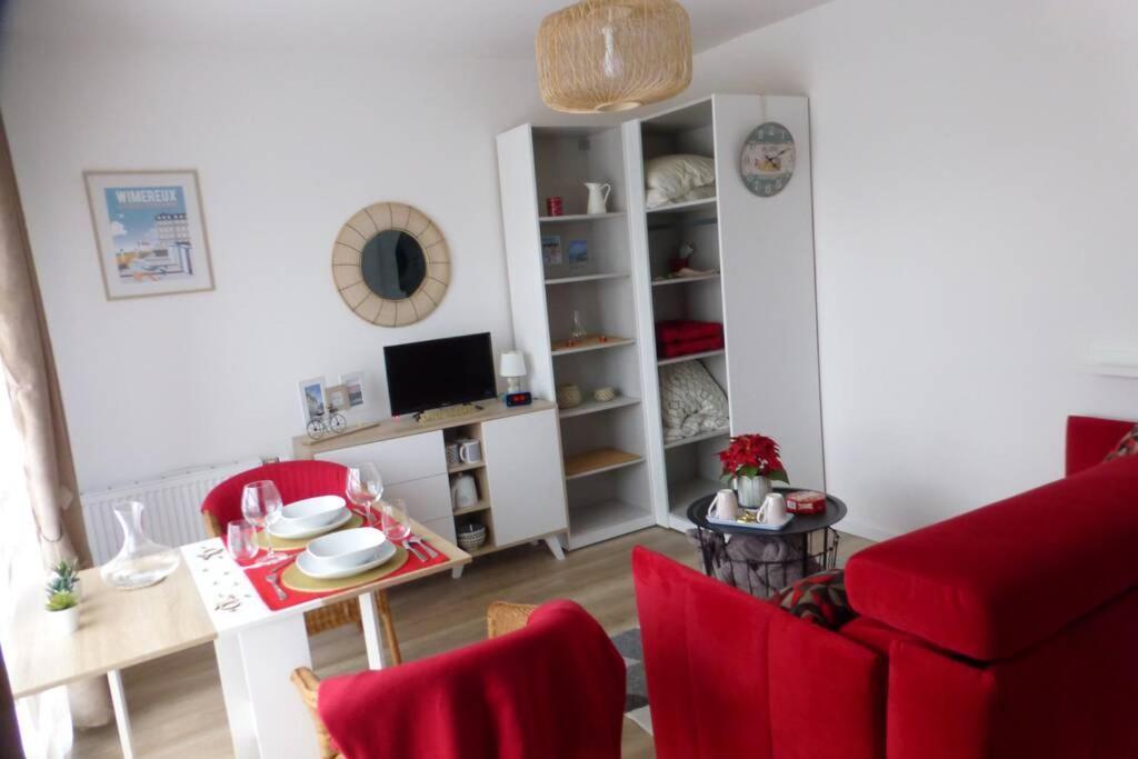 Studio Cosy Neuf Pres De La Mer,Balcon Et Parking Gratuit Wimereux Exteriör bild